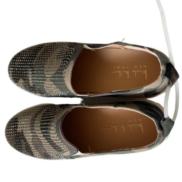 Women's Slip on Sneakers Camouflage with Rhinestones Nicole Miller. Size 6 New - Picture 9 of 9